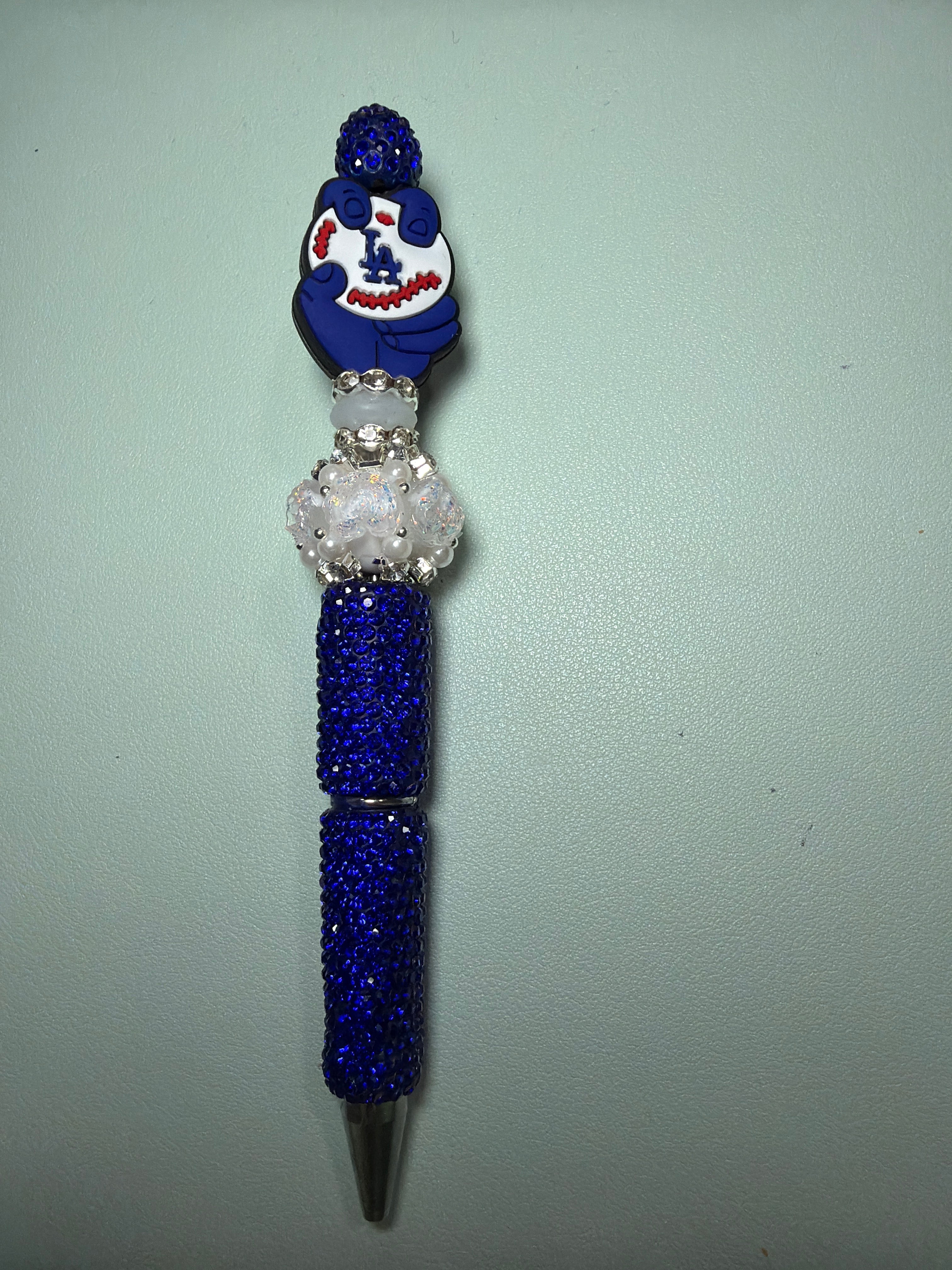 Blue rhinestone pen- LA DODGERS