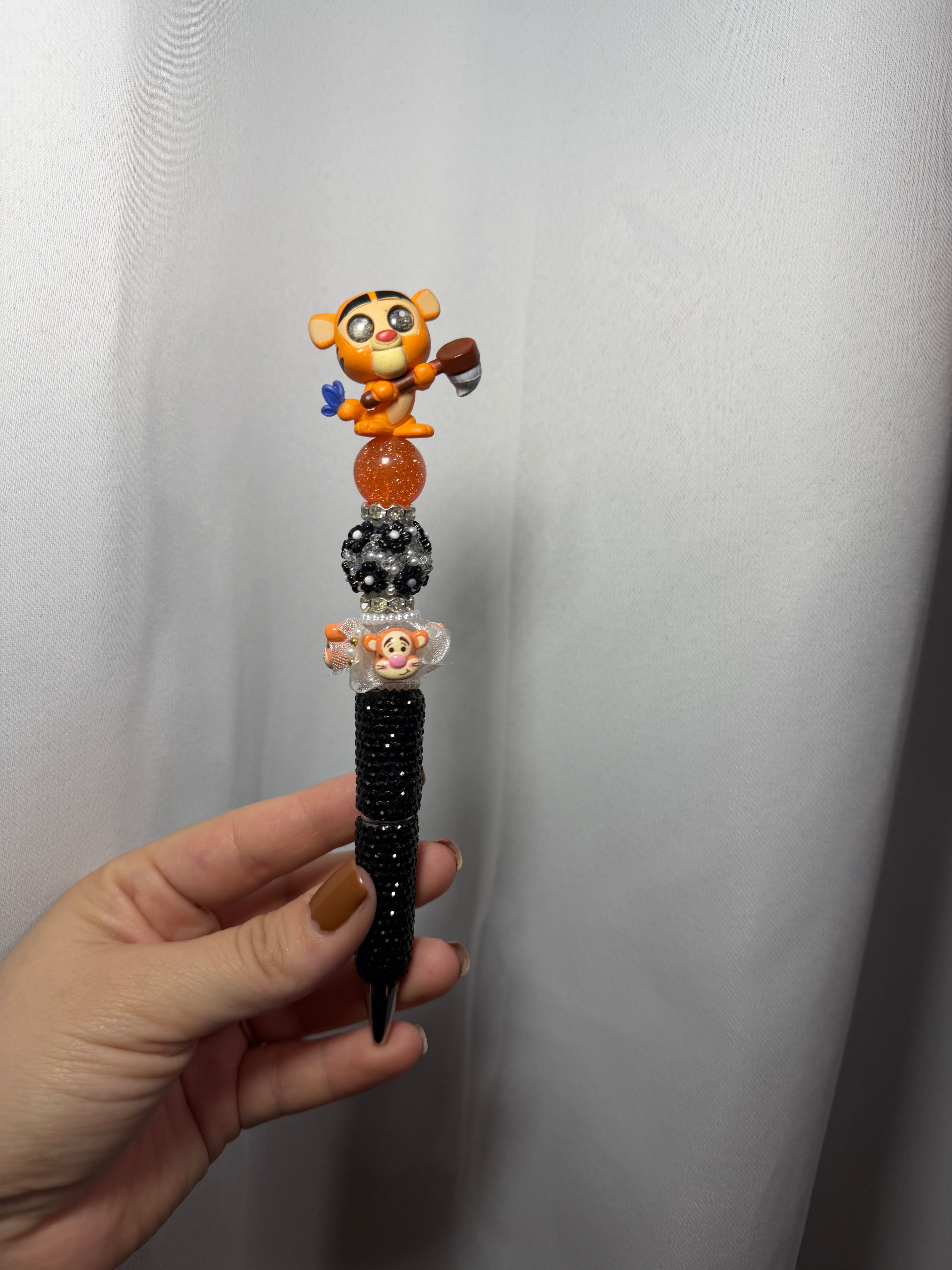 Premade Pen- Tiger (Black Rhinestone)